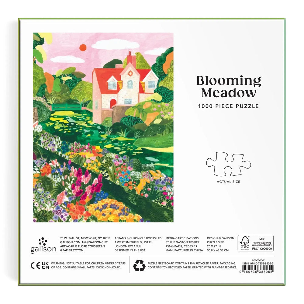 Blooming Meadow 1000 Piece Jigsaw Puzzle Galison (ONLINE ORDER ONLY)