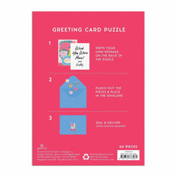 Blooms of Love Greeting Card 60 Piece Jigsaw Puzzle Galison (ONLINE ORDER ONLY)