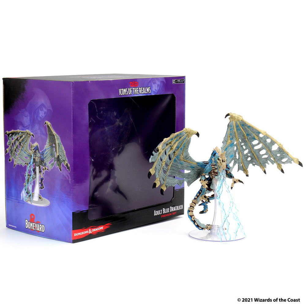 D&D: Icons of the Realms - Boneyard Premium Set - Blue Dracolich (ONLINE ORDER ONLY)