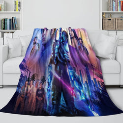 Blue Beetle Blanket Flannel Fleece Throw Room Decoration (Online Order Only)