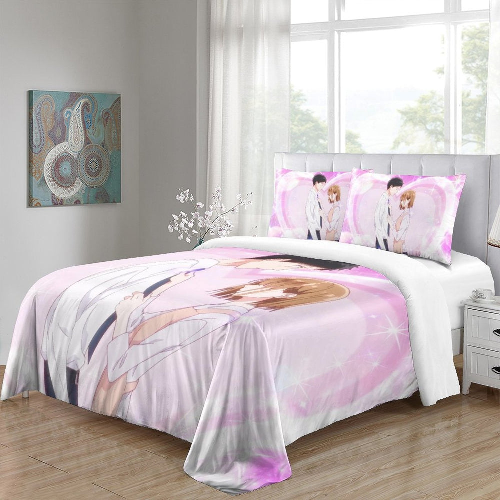 Blue Box Bedding Set Pattern Quilt Cover Without Filler (Online Order Only)