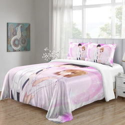 Blue Box Bedding Set Pattern Quilt Cover Without Filler (Online Order Only)