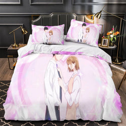 Blue Box Bedding Set Pattern Quilt Cover Without Filler (Online Order Only)