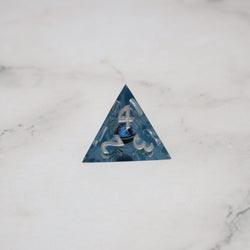 Blue Slaadi's Eye - 7 Piece Moving Eye DnD Dice Set | Acrylic RPG Gaming Dice (ONLINE ORDER ONLY)