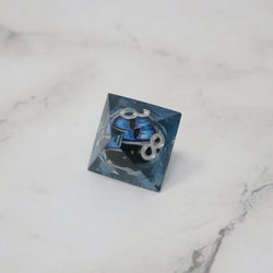 Blue Slaadi's Eye - 7 Piece Moving Eye DnD Dice Set | Acrylic RPG Gaming Dice (ONLINE ORDER ONLY)