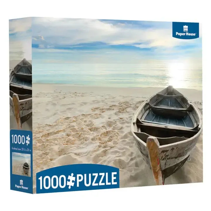 Boat On Beach 1000 Piece Jigsaw Puzzles Paper House (ONLINE ORDER ONLY)