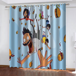 Bob's Burgers The Movie Curtains Blackout Window Drapes (Online Order Only)