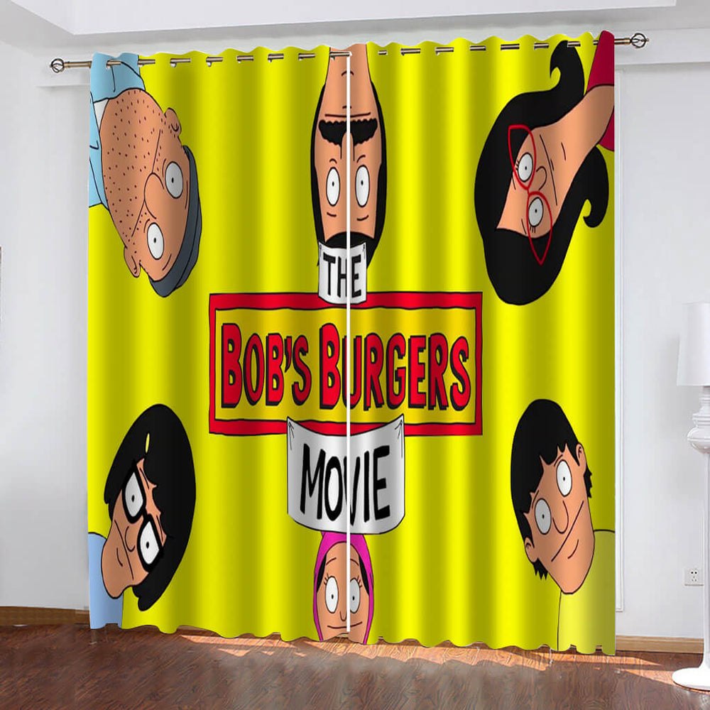 Bob's Burgers The Movie Curtains Blackout Window Drapes (Online Order Only)