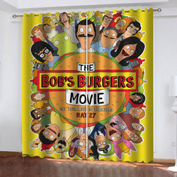 Bob's Burgers The Movie Curtains Blackout Window Drapes (Online Order Only)