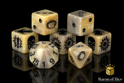 Bone - Bloody Football Dice (Set of 7) (ONLINE ORDER ONLY)