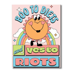 Boo To Diets, & Yes To Riots 500 Piece Jigsaw Puzzle Fun Club