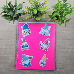 Gnome Book Lover Stickers (ONLINE ORDER ONLY)