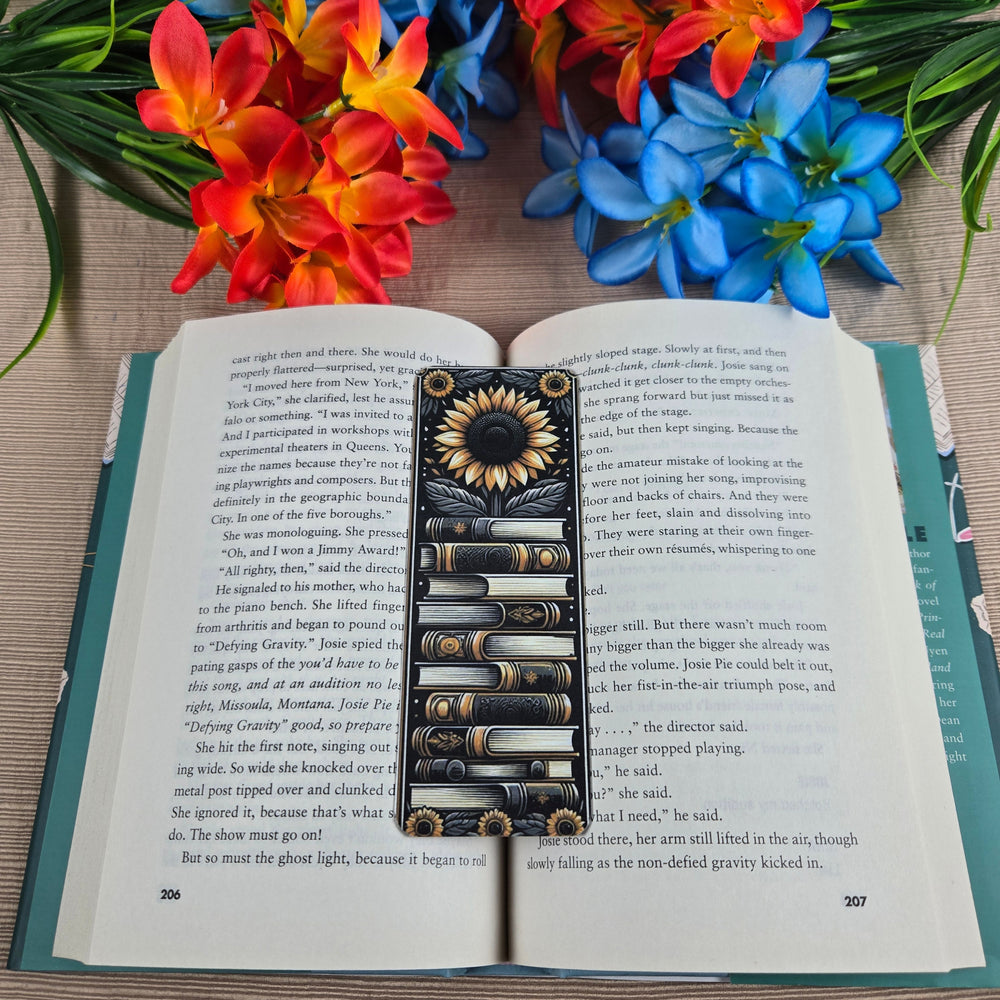Beautiful Flowers and Books Bookmark (ONLINE ORDER ONLY)