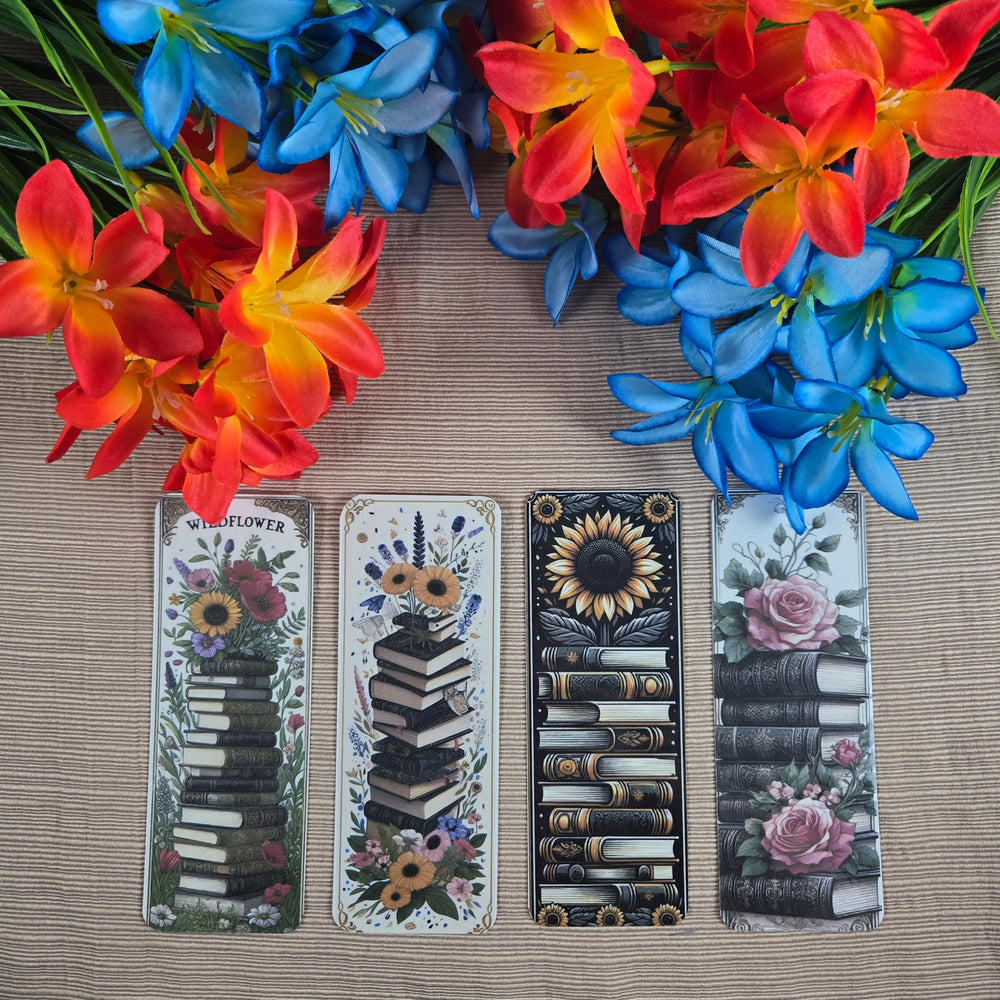 Beautiful Flowers and Books Bookmark (ONLINE ORDER ONLY)