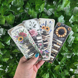 Beautiful Flowers and Books Bookmark (ONLINE ORDER ONLY)