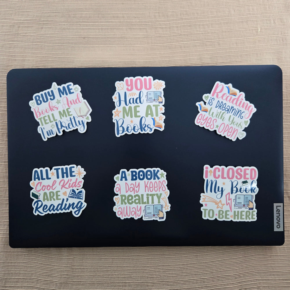 Book lover Quotes Series 1 Stickers (ONLINE ORDER ONLY)