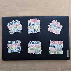Book lover Quotes Series 1 Stickers (ONLINE ORDER ONLY)