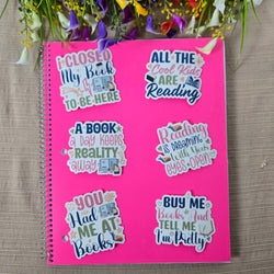 Book lover Quotes Series 1 Stickers (ONLINE ORDER ONLY)
