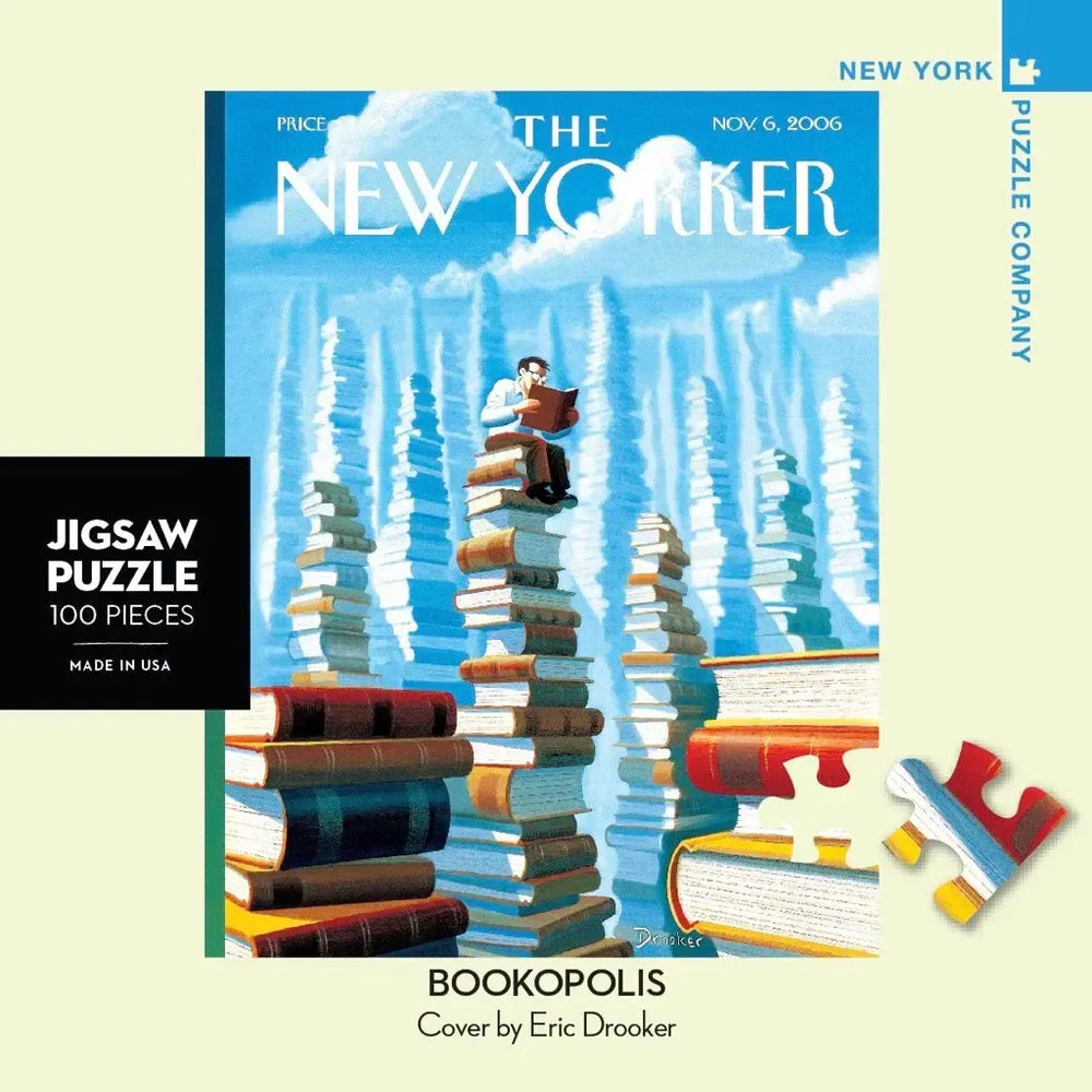 Bookopolis The New Yorker 100 Piece Mini Jigsaw Puzzle NYPC (ONLINE ORDER ONLY)