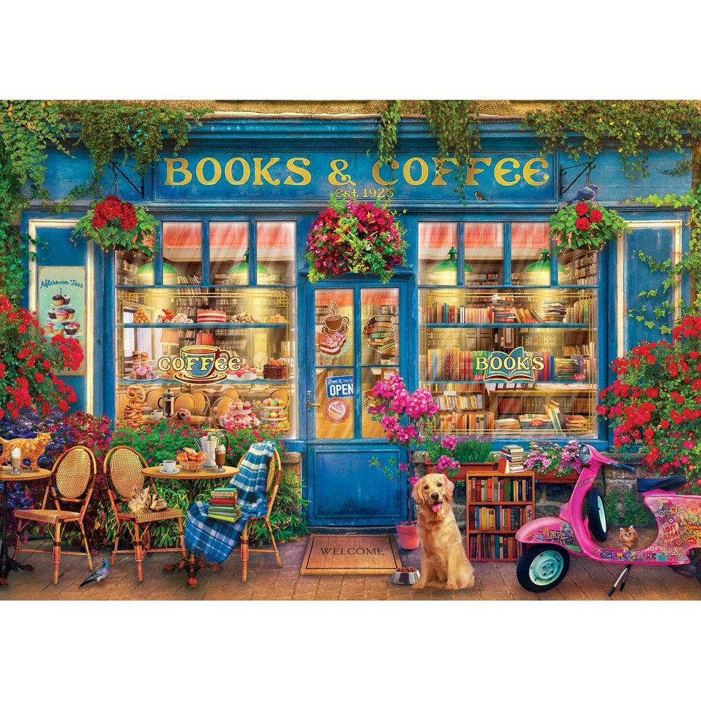 Books & Coffee 1000 Piece Jigsaw Puzzle Eurographics (ONLINE ORDER ONLY)