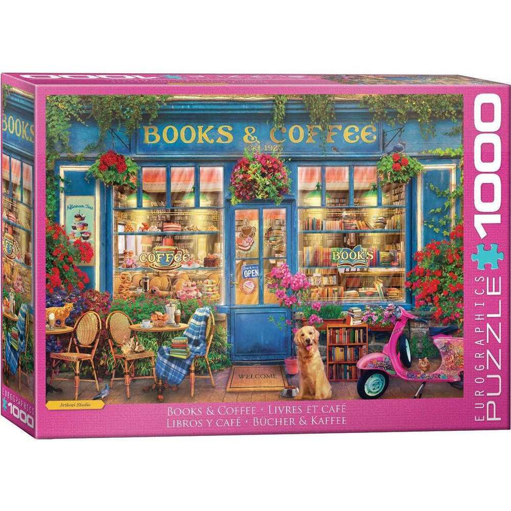 Books & Coffee 1000 Piece Jigsaw Puzzle Eurographics (ONLINE ORDER ONLY)