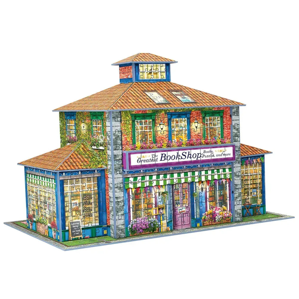 Bookshop 1389 Piece 3D Jigsaw Puzzle Eurographics (ONLINE ORDER ONLY)