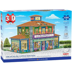 Bookshop 1389 Piece 3D Jigsaw Puzzle Eurographics (ONLINE ORDER ONLY)