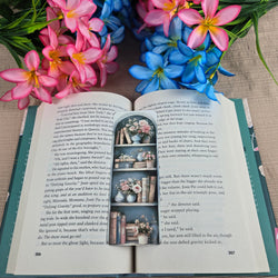 Flowers and Books on Bookshelf Bookmark (ONLINE ORDER ONLY)
