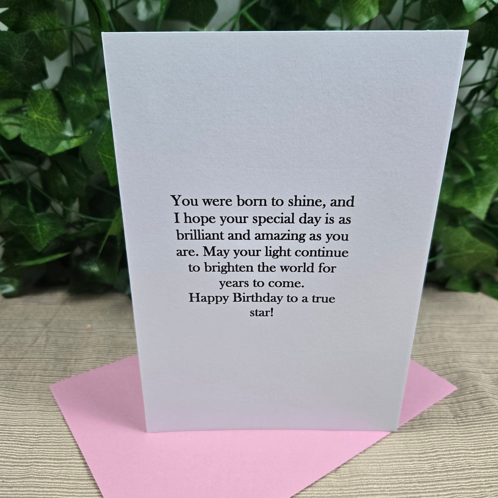 Born To Sparkle Birthday Card (ONLINE ORDER ONLY)