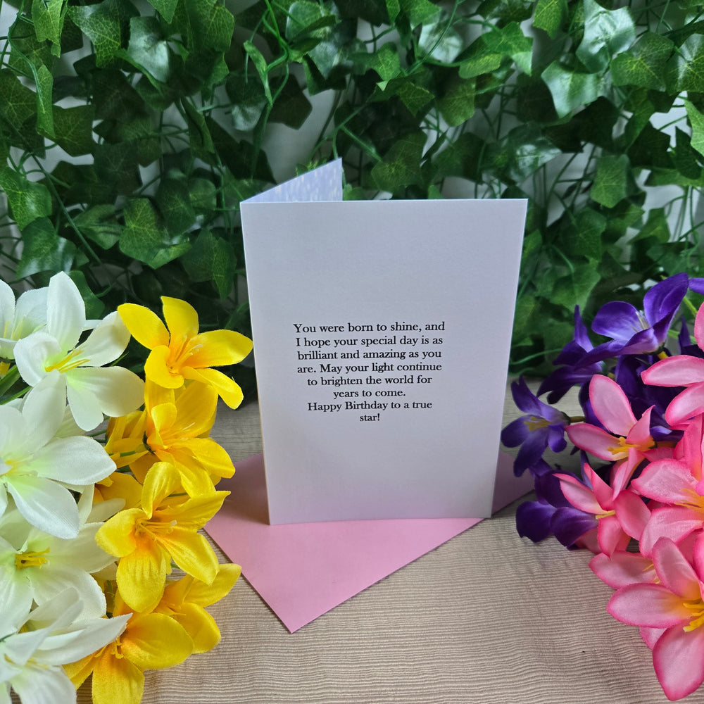 Born To Sparkle Birthday Card (ONLINE ORDER ONLY)