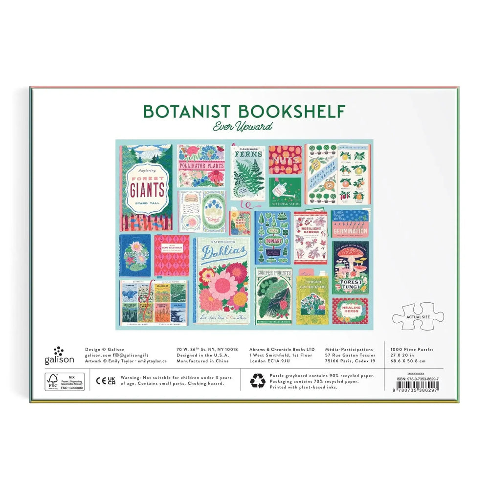 Botanist Bookshelf 1000 Piece Jigsaw Puzzle Galison (ONLINE ORDER ONLY)