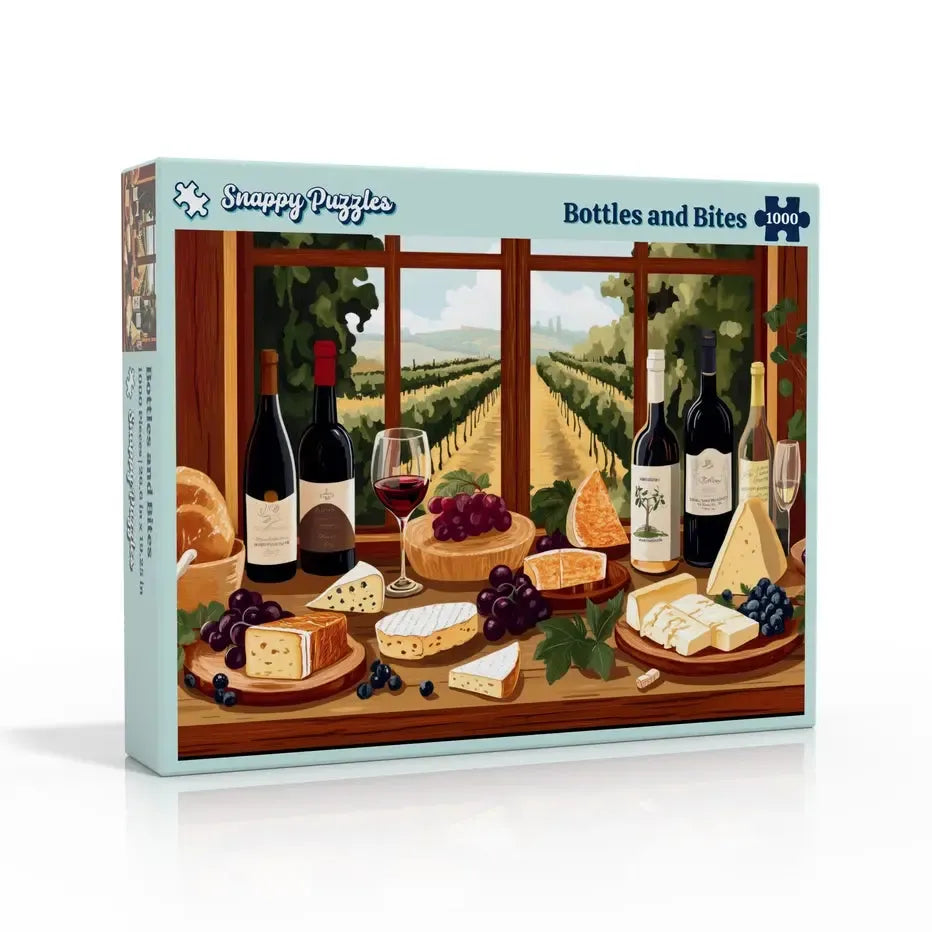 Bottles & Bites 1000 Piece Jigsaw Puzzle Snappy (ONLINE ORDER ONLY)