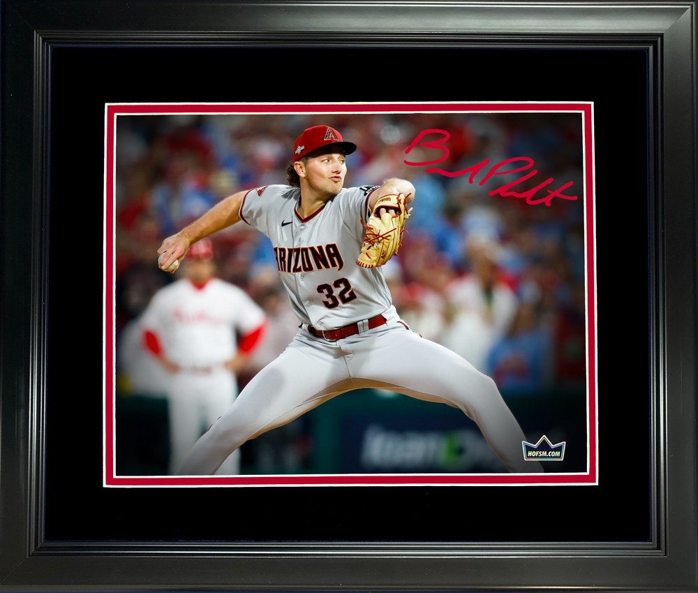 Framed Brandon Pfaadt Facsimile Laser Engraved Signature Auto 11"x14" Baseball Photo HOFSM Holo (ONLINE ORDER ONLY)