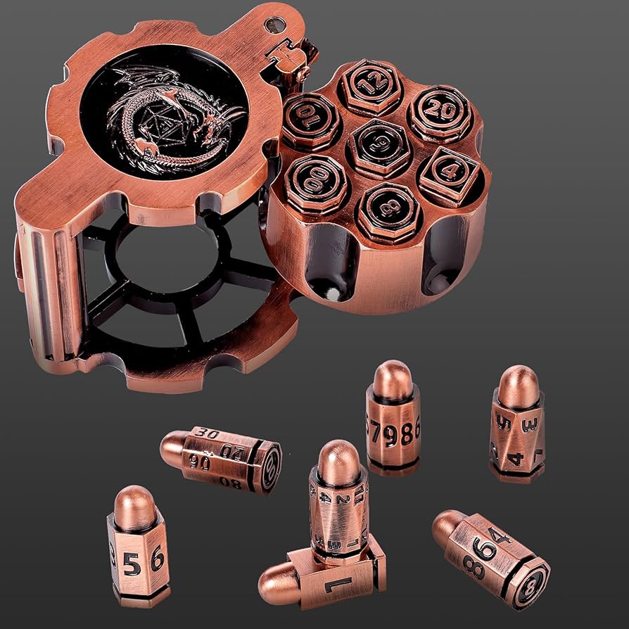 7PCS DND Metal Revolver Dice (Online Order Only)