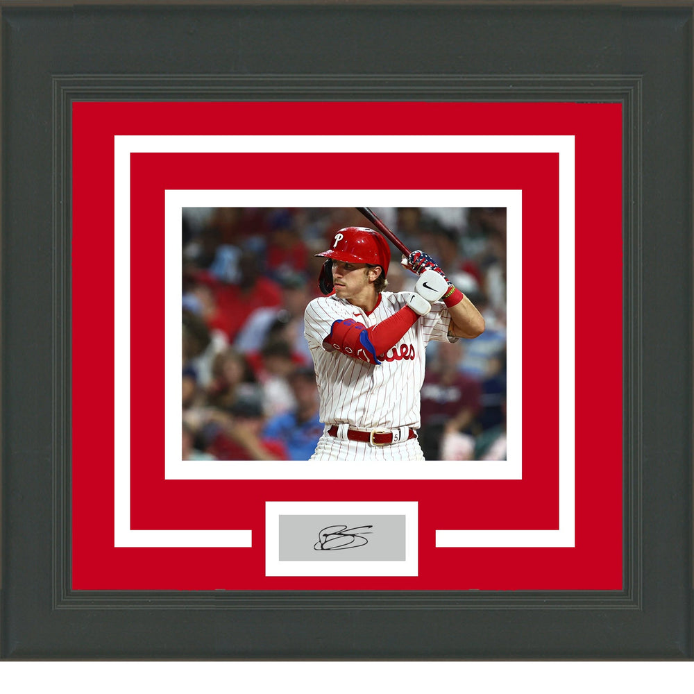 Framed Bryson Stott Facsimile Laser Engraved Signature Auto Philadelphia Phillies 11x14 Baseball Photo (ONLINE ORDER ONLY)