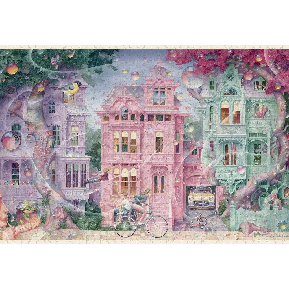 Bubble Street by Daniel Merriam 1000 Piece Jigsaw Puzzle Pomegranate (ONLINE ORDER ONLY)