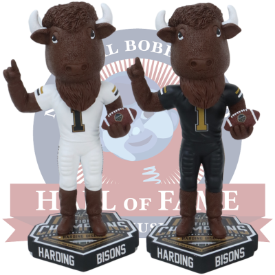 Harding Bisons Buff the Bison Mascot 2023 Division II Football National Champions Bobbleheads (ONLINE ORDER ONLY)