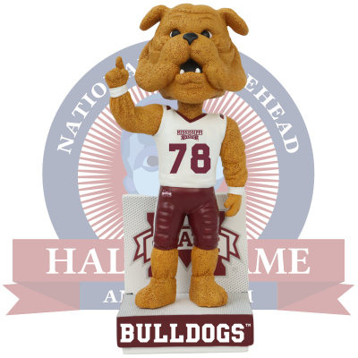 Bully Mississippi State Bulldogs Male Mascot Bobblehead (ONLINE ORDER ONLY)