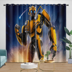 Bumblebee Curtains Pattern Blackout Window Drapes Room Decoration (ONLINE ORDER ONLY)