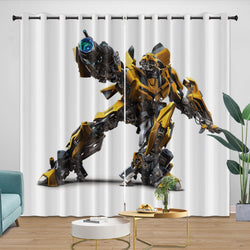 Bumblebee Curtains Pattern Blackout Window Drapes Room Decoration (ONLINE ORDER ONLY)