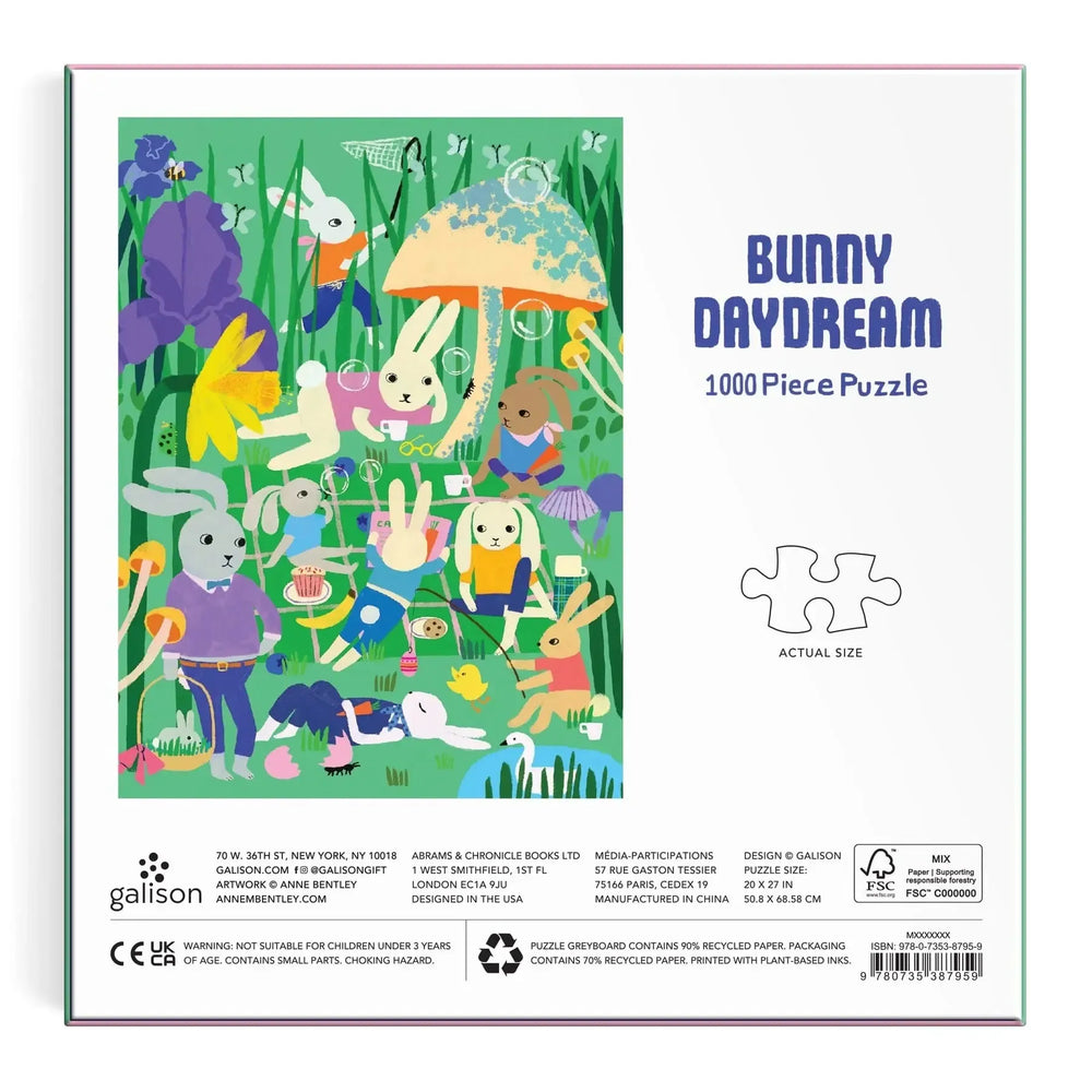 Bunny Daydream 1000 Piece Jigsaw Puzzle Galison (ONLINE ORDER ONLY)