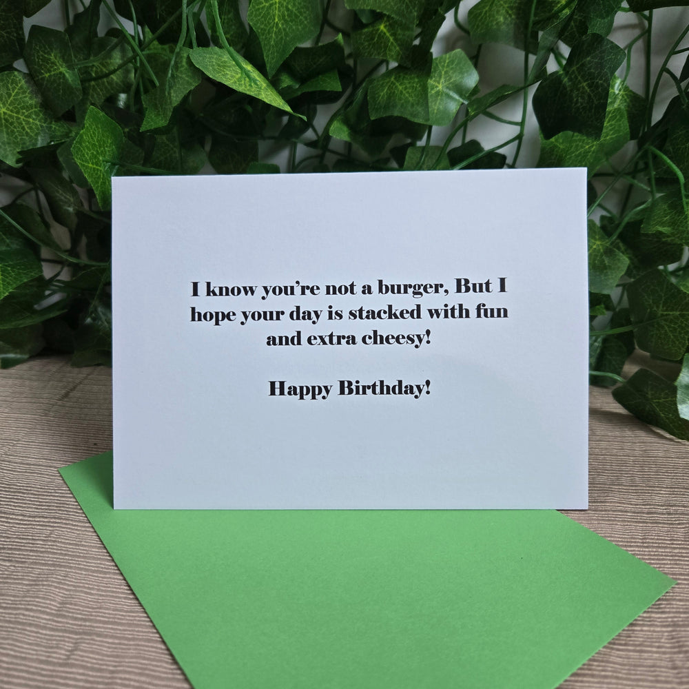 Birthday Burger Card (ONLINE ORDER ONLY)