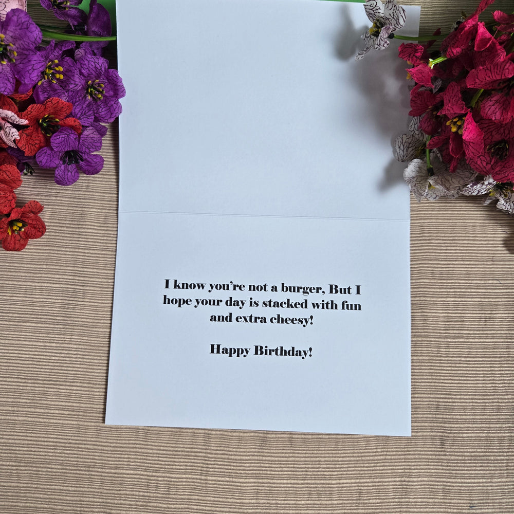 Birthday Burger Card (ONLINE ORDER ONLY)