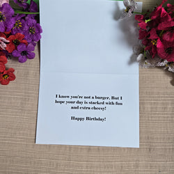 Birthday Burger Card (ONLINE ORDER ONLY)