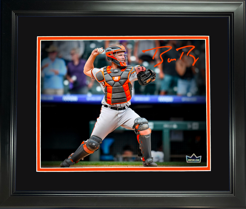 Framed Buster Posey San Francisco Giants Facsimile Laser Engraved Signature Auto 11"x14" Baseball Photo HOFSM Holo (ONLINE ORDER ONLY)