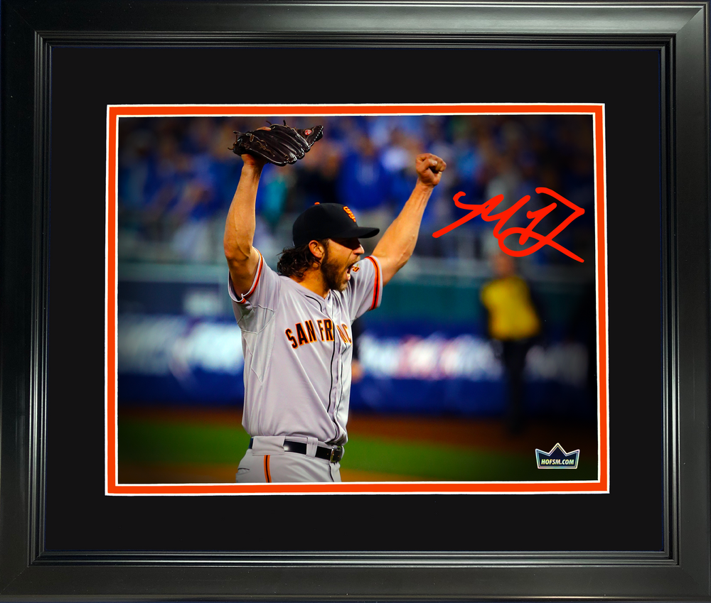 Framed Madison Bumgarner San Francisco Giants Facsimile Laser Engraved Signature Auto 11"x14" Baseball Photo HOFSM Holo (ONLINE ORDER ONLY)