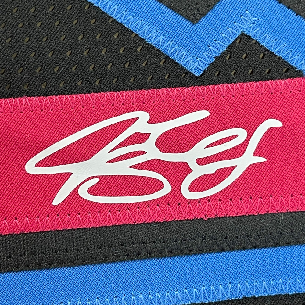 Framed Facsimile Autographed Jimmy Butler 35x39 Miami Black Vice City Reprint Laser Auto Basketball (ONLINE ORDER ONLY)