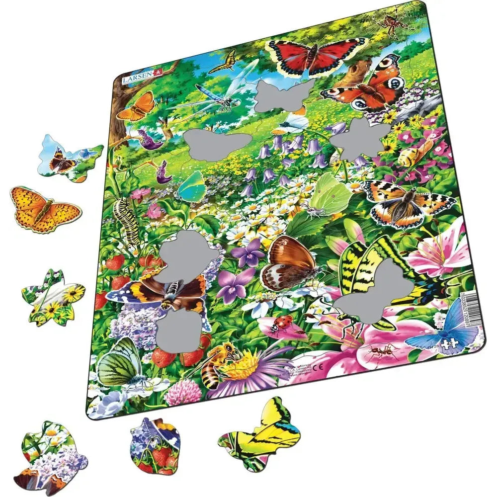 Butterflies 42 Piece Tray Jigsaw Puzzle Larsen (ONLINE ORDER ONLY)
