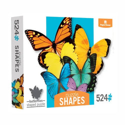 Butterfly Cluster 524 Piece Shaped Jigsaw Puzzle Paper House (ONLINE ORDER ONLY)