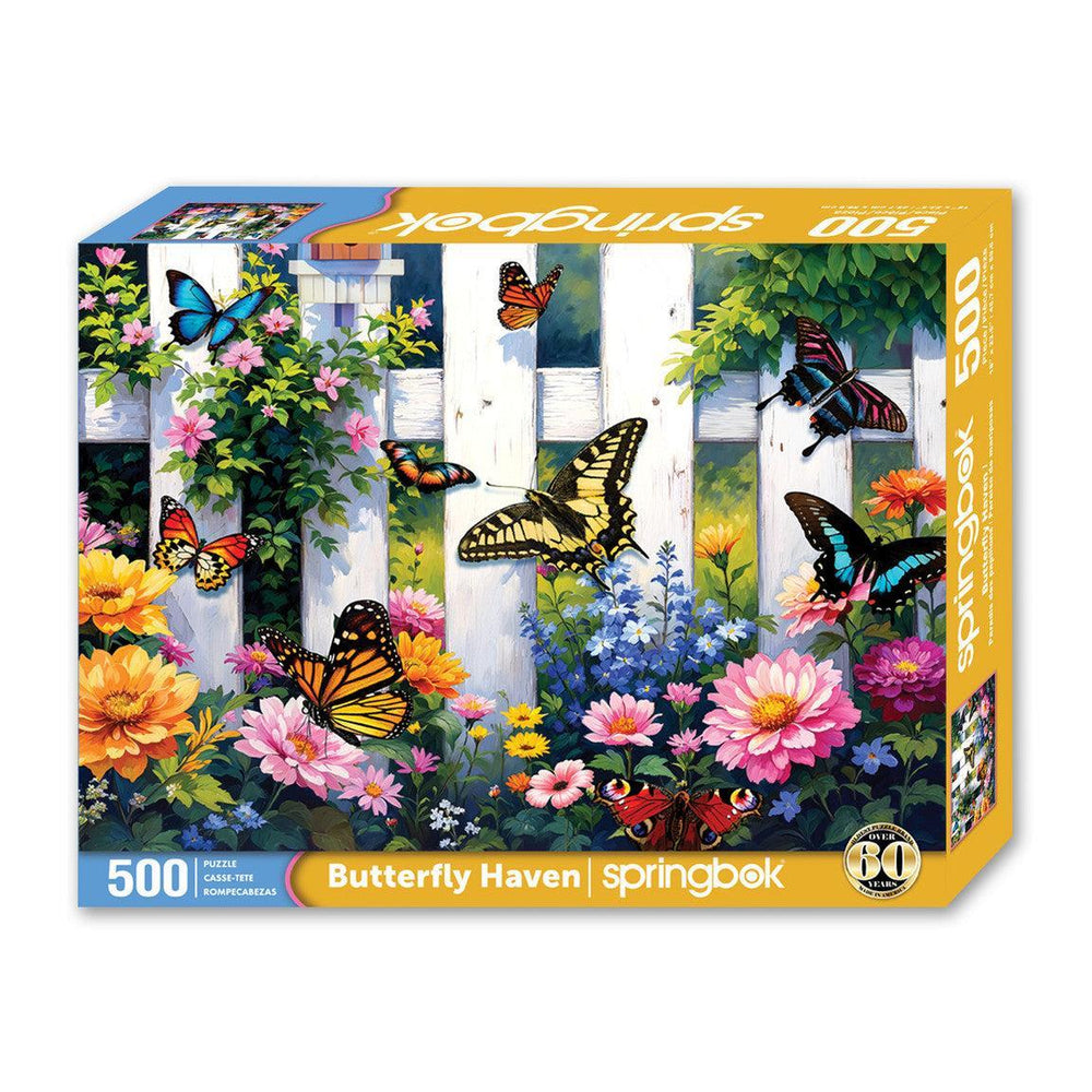 Butterfly Haven 500 Piece Jigsaw Puzzle Springbok (ONLINE ORDER ONLY)